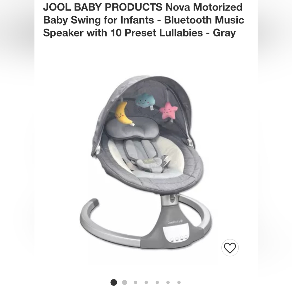 Jool motorized baby swing Bluetooth connection- Accepting Offers